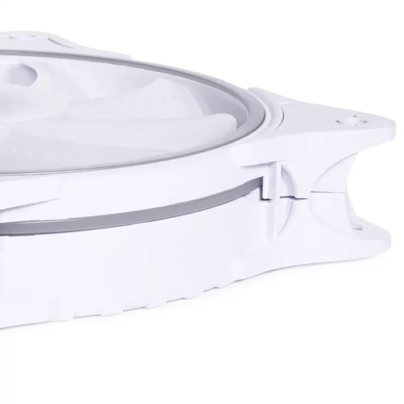 Alphacool Rise Aurora 24850 120 mm PWM-behuizingsventilator, 120x120x25 mm, wit