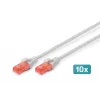 Patchkabel Digitus CAT 6 U/UTP LSZH 0,5m 10 stuks