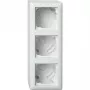 gira 106303 opbouwbehuizing 3-voudig met kader Standaard 55, opbouw, zuiverwit