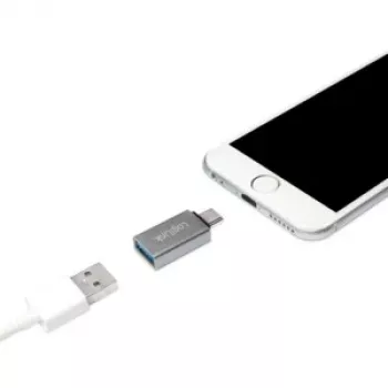 LogiLink AU0042 adapter USB-C naar USB 3.2 Gen 1 A-stekker compact ontwerp