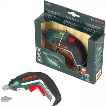 Theo Klein 8300 Bosch Ixolino accuschroevendraaier I met licht en geluid I verwisselbare opzetstukken I speelgoed voor kinderen vanaf 3 jaar batterij