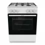 Vrijstaand gasfornuis Gorenje GG6A10WFFM, wit, 4-pits kookplaat, 72 L gasoven, draaiknoppen aan de voorzijde