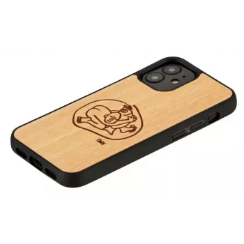 Beschermhoes Man and Wood voor iPhone 12 mini — kindvriendelijk visdesign