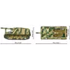 Bouwset Cobi Panzerhaubitze Hummel 1118 onderdelen modelbouwpakket