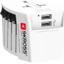 SKROSS MUV USB wereldadapter netvoeding 2x USB
