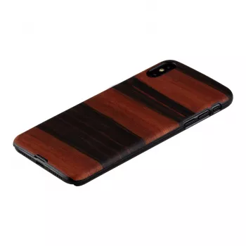 Smartphonehoes man and wood voor iPhone XS Max – ebbenhoutzwart, beschermende hardcase achterklep