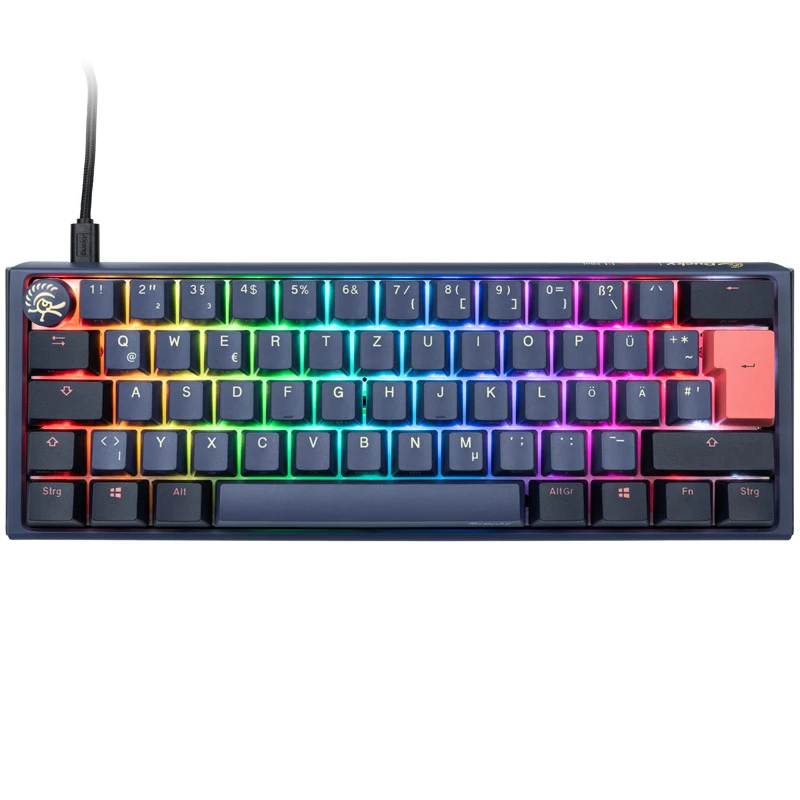 Ducky One 3 Cosmic blauw Mini gaming-toetsenbord, RGB-LED - MX-Ergo-Clear