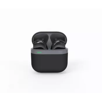 Bluetooth-headset GEMBIRD TWS-02-BK, in-ear TWS, zwart/grijs, tot 5 uur afspelen, ingebouwde microfoon, oplaadcase