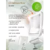Badkamerspiegel Camry CR 2169 LED 16,3 cm wit — verlichte wandspiegel