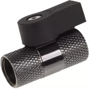 Alphacool 2-weg kogelkraan G1/4 - zwart nikkel (17354)