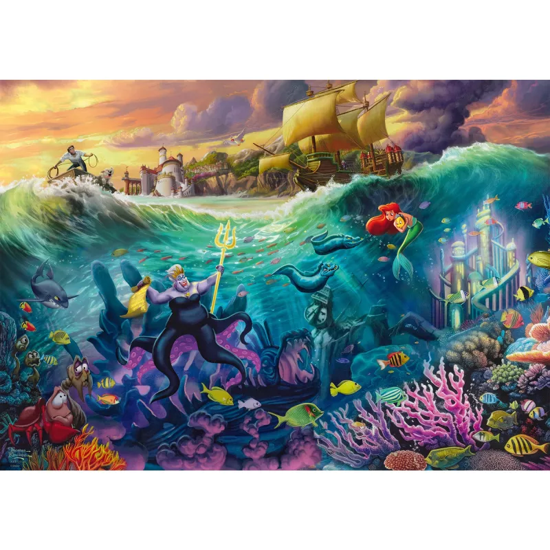 Thomas Kinkade Studios: Disney - Ursula, puzzel 1000 stukjes