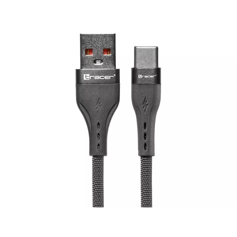 Tracer 47487 USB A - Type C M/M 1m kabel grijs