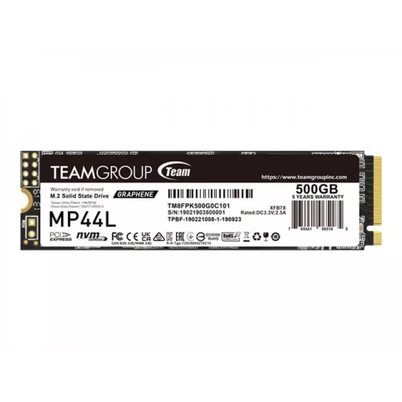 SSD Team Group 500 GB M.2 PCI Express 4.0 NVMe TM8FPK500G0C101