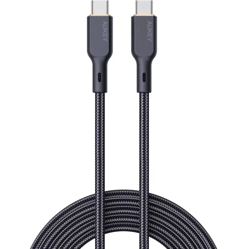 AUKEY CB-KCC101 nylon kabel USB-C naar USB-C 1m