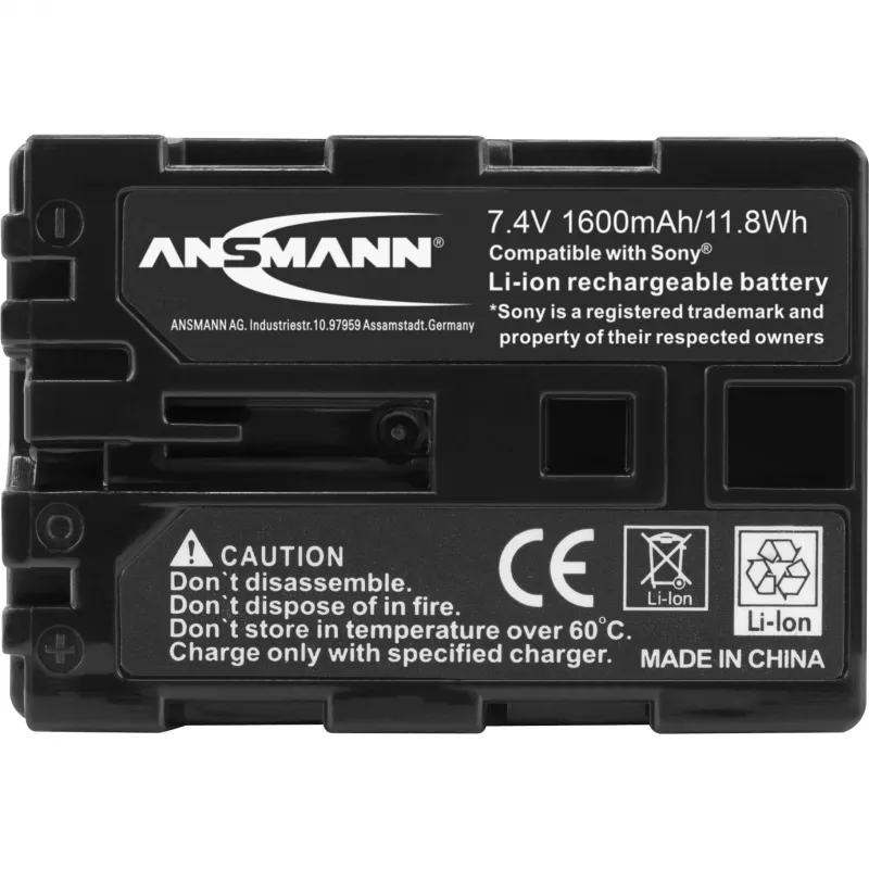 ANSMANN A-Son NP FM 500 H - camerabatterij Li-Ion 1500 mAh (5044503)