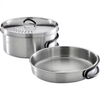 Campingpannenset Campingaz Trekking Kit 3-delig roestvrij staal