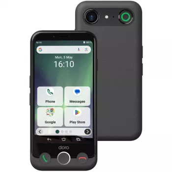 Smartphone Doro Aurora A10 4.5 inch 4 GB 64 GB zwart