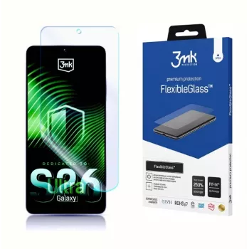 Beeldschermbeschermglas 3MK FlexibleGlass voor Samsung Galaxy S26 Ultra — hybride flexibele hardglasbescherming
