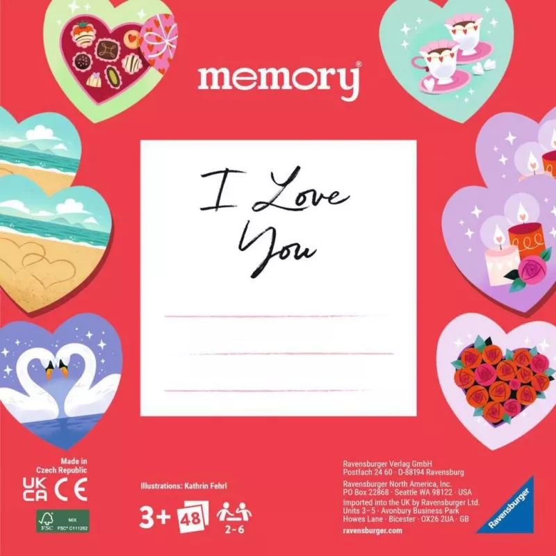 memory moments - I love you, memory-spel