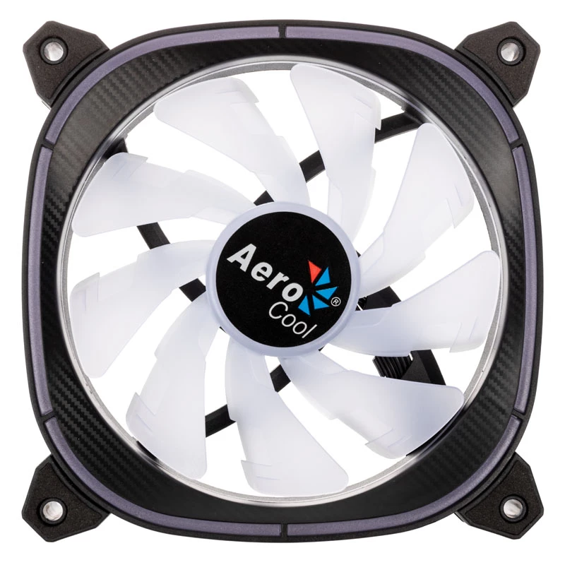 AEROCOOL 120mm Astro 12F ARGB LED behuizingsventilator — 120mm, ARGB-verlichting, 3-pin stroomaansluiting