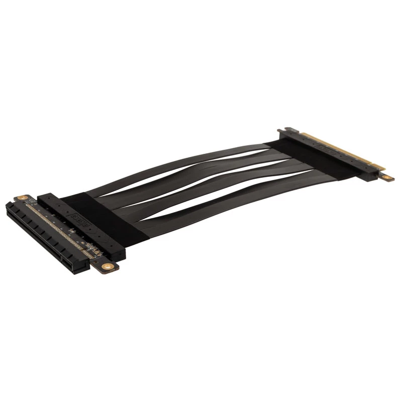 Akasa Riser Black X2 Mark IV Premium PCIe 4.0 x16 riserkabel, 20 cm, AK-CBPE03-20B