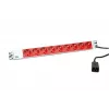 Stroomverdeler Bachmann 333.936 2m 9 AC-stopcontacten binnen grijs rood