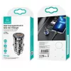 Autolader usams CC164CC01 30W met 1×USB-A en 1×USB-C voor snelladen
