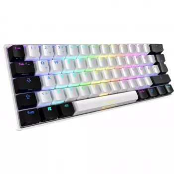 Sharkoon SGK50 S4 toetsenbord gaming USB QWERTZ Duits wit RGB LED