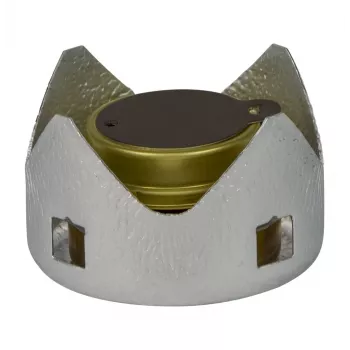 Trangia 100281 spiritus campingkookstel – 1-pits lichtgewicht kookstel, 1000 W, 162 g, Ø95×62 mm, zilver