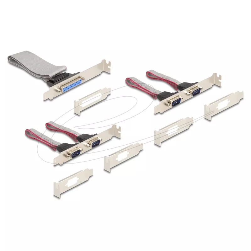Interne Mini-PCIe-interfaceadapter DELOCK 95279 — seriële host, Mini-PCIe-uitgang, RS-232-ondersteuning, 460,8 Kbit/s, FIFO 256 B, 30×51×10 mm