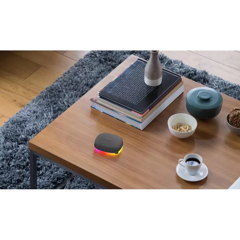Bluetooth-luidspreker Philips TAS2307BK/00 met geïntegreerde lampjes, draadloze audioweergave