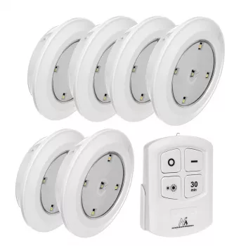 Maclean Energy MCE165 afstandsbediening LED-lampenset, AAA-batterijen, 6 stuks in set