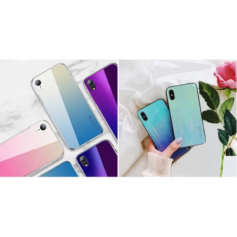 Beschermhoes Evelatus voor Samsung A20 — Gradient Glass 3, Under Water-ontwerp