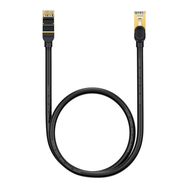 Baseus Ethernet RJ45, 10Gbps, 1m netwerkkabel (zwart)