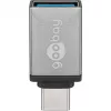 Wentronic Goobay USB-C™-adapter - USB 3.0 A-bus, grijs - voor verbinding tussen USB-C™- en USB-A-apparaten (56621)