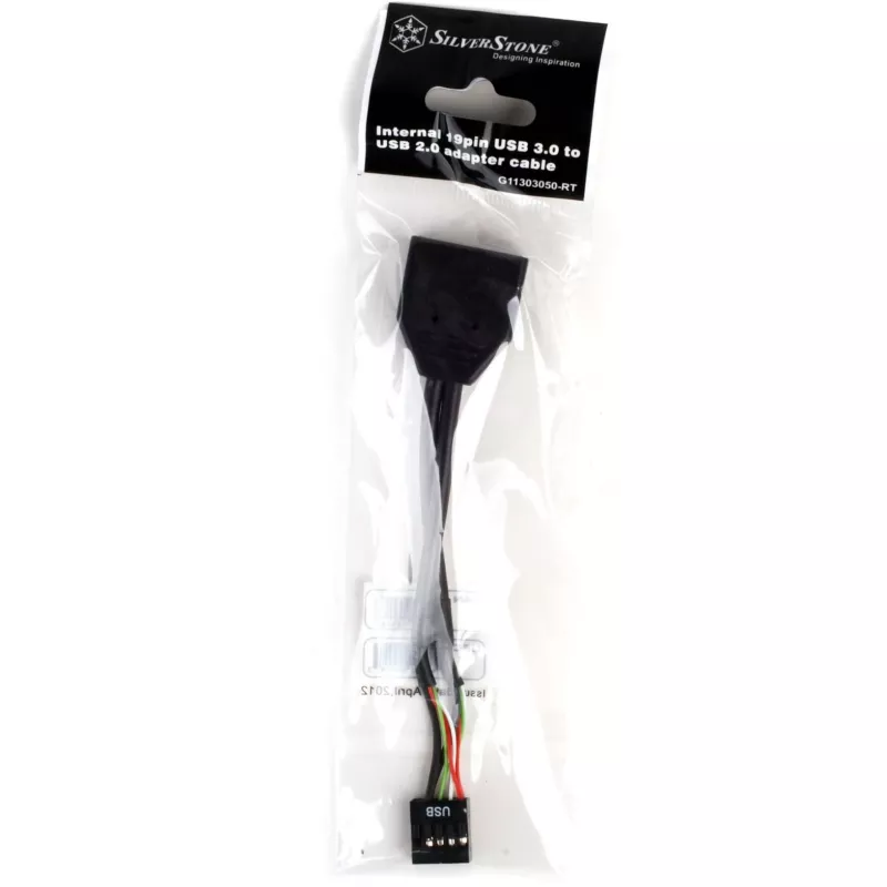 Silverstone G11303050-RT - USB 3.0 - USB 2.0 - mannelijk/vrouwelijk - zwart (G11303050-RT)