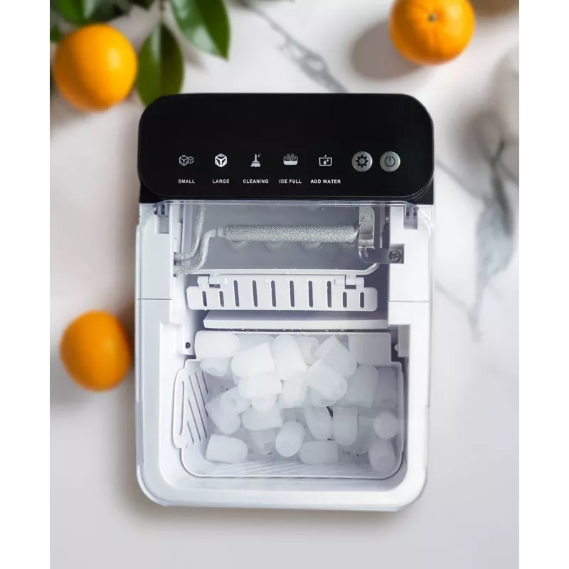 Ijsblokjesmachine BLAUPUNKT IMB301 — compacte tafel-ijsmachine, automatische ijsproductie