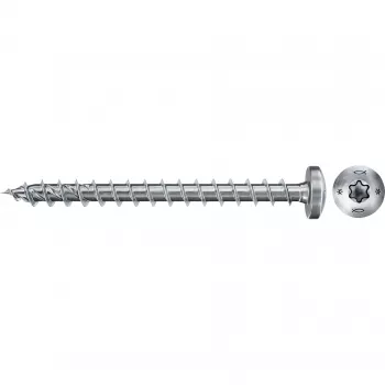 Schroef FISCHER 670332 — houtschroef van metaal 40 mm, Ø 4,5 mm, schroefdraadlengte 35 mm, 200 stuks