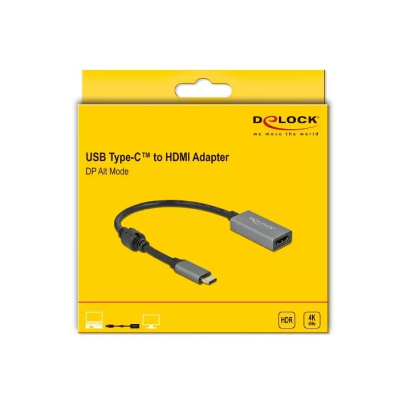 Actieve USB Type-C naar HDMI adapter DeLOCK 66571