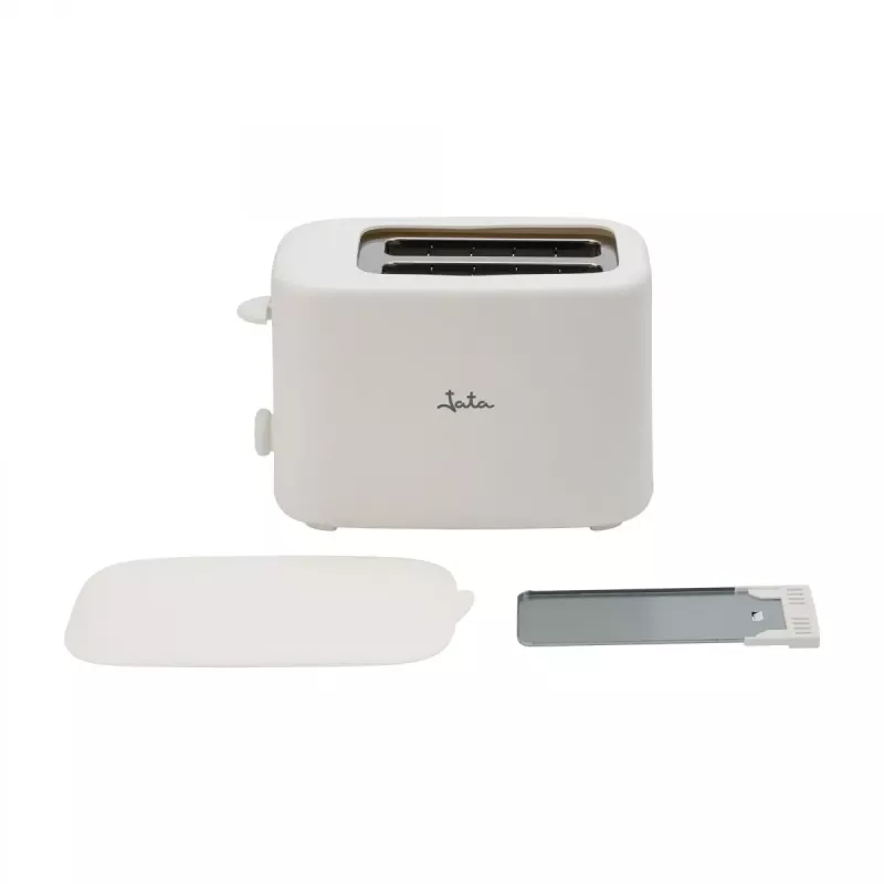 Jata JETT1048 broodrooster, 2 sleuven, 750 W, 6 roosterstanden, wit