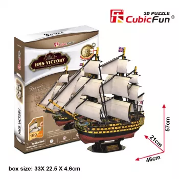3D-puzzel CubicFun HMS Victory