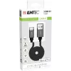 USB-kabel Emtec ECCHAT700TCU3 1,2 m USB 3.2 Gen 2 zwart