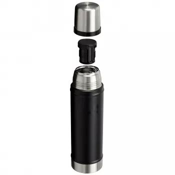 Thermosfles STANLEY The Legendary Classic 0,6 l, zwart, vacuümgeïsoleerde fles
