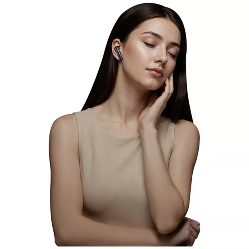 Bluetooth-hoofdtelefoon Usams TWS E02 ANC+ENC zwart