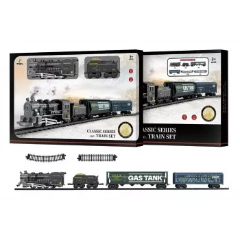 Elektrische speelgoedtrein Artyk Train Vintage — model 173806, batterijbediende treinset in vintagestijl
