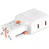 Reisoplader World 65W USB-C + USB-A wit