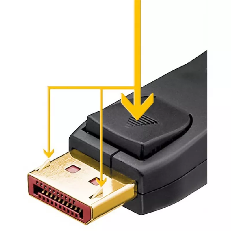 DisplayPort 2.1-kabel, gecertificeerd, 16K @ 60Hz, 80 Gbit/s (zwart, 1 meter, VESA-certificering)