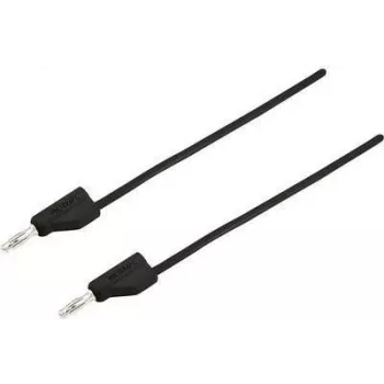 VOLTCRAFT meetkabel [stekker 4 mm - stekker 4 mm] 2 m zwart MSB-300 (MSB-300-2-SW)