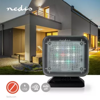 Nedis tv-simulator dummy bewakingscamera zwart doos