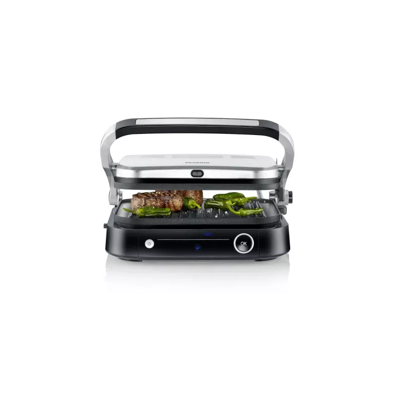 Contactgrill SEVINI Pro, KG 2395 (zilver/zwart, 1.800 watt)
